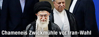 Irans Oberster Geistlicher Führer Ayatollah Ali Khamenei und der Ex-Staatschef Akbar Hashemi Rafsandschani