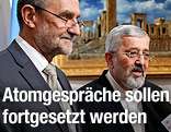 IAEA-Vizegeneraldirektor Herman Nackaerts und der iranische Botschafter bei der IAEA, Ali Asghar Soltanieh