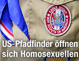 Hemd eines US-Pfadfinders mit Abzeichen