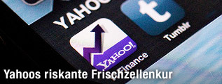 Screenshot mit Logos von Yahoo und Tumblr