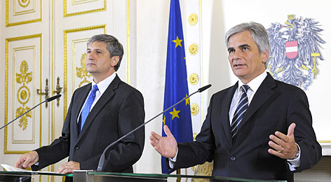 © APA/BKA/Regina Aigner Bundeskanzler Werner Faymann und Vizekanzler Michael Spindelegger