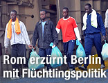 Afrikanische Flüchtlinge