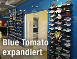 Innenaufnahme des Blue-Tomato-Geschäftes in Schladming