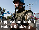 Österreichischer UN-Soldat am Golan