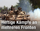 Panzer der Syrischen Armee bei Damaskus