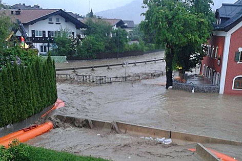 © ORF.at Hochwasser in Saalfelden