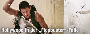 Channing Tatum als "John Cale" springt durch ein Fenster in "White House Down"
