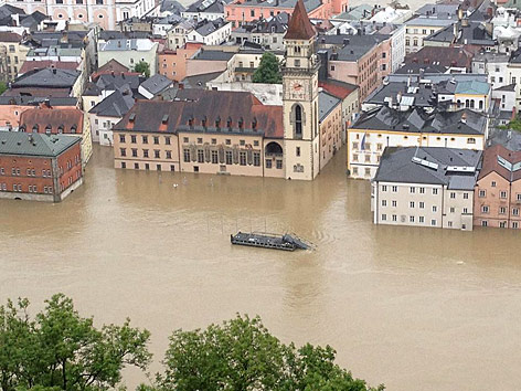 Passau unter Wasser