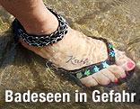 Fuß in Wasser