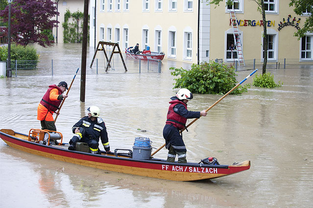 Hochwasser in Ach