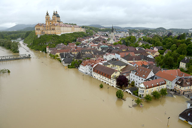 Überschwemmungen in Melk