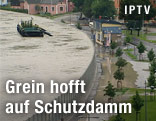Schutzdamm in Grein