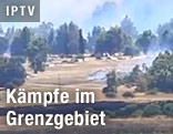 Rauchschwaden nach Angriffen