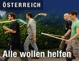 Männer mit Schaufeln