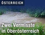 Hochwasser f&uuml;hrender Fluss