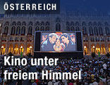 Filmvorführung auf dem Rathausplatz, Wien