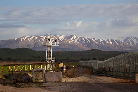 © APA/EPA/Atef Safadi Aussichtsturm beim Grenzposten Kuneitra