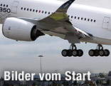 Airbus A350 hebt zum Jungfernflug ab