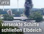 Schiff wird gesprengt