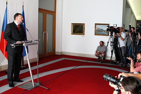© Reuters/Petr Josek Tschechischer Ministerpräsident Petr Necas