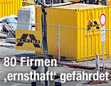 Baucontainer der Firma Alpine