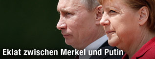 Deutschlands Bundeskanzlerin Angela Merkel und Russlands Präsident Wladimir Putin