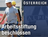 Arbeiter auf Baustelle