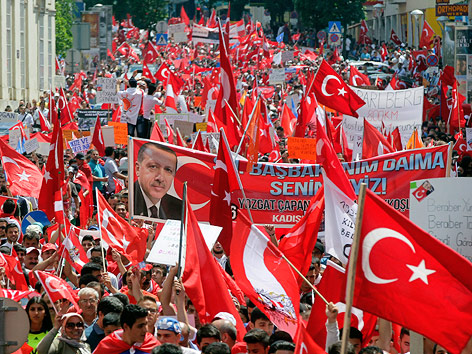 © AP/Herwig Prammer Pro-Erdogan-Demonstration in Wien