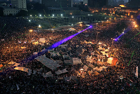 Demonstration am Tahrir Platz
