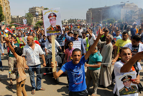 © APA/AP/Amr Nabil Gegner von Mohammed Mursi demonstrieren