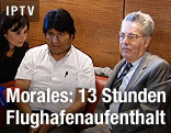 Boliviens Pr&auml;sident Evo Morales und &Ouml;sterreichs Pr&auml;sident Heinz Fischer