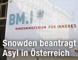 Tafel des Bundesministeriums für Inneres
