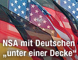 Deutsche und US-Flagge