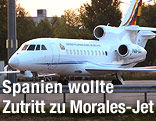 Privatmaschine von Präsident Morales