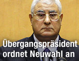 Ägyptens Übergangspräsident Adli Mansur