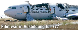 Wrack der Asiana Airlines