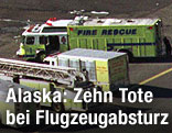 Feuerwehr auf Flughafen in Alaska