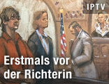 Gerichtszeichnung zeigt Dschochar Zarnajew
