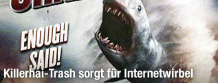Filmplakat von "Sharknado" zeigt fliegende Haie