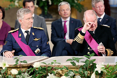 Kronprinz Philippe und König Albert von Belgien