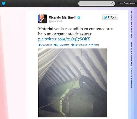 © Screenshot Twitter Screenshot des Twitteraccounts von Riccardo Martinelli