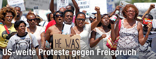 Protestierende in Philadelphia