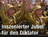 Armee-Veteranen jubeln