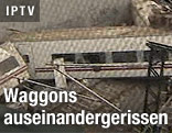 Entgleister Zug