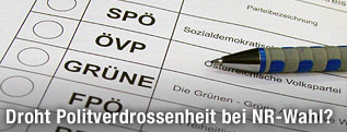 Wahlzettel