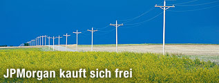 Strommasten in Landschaft