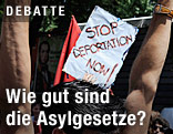 Demonstration gegen Abschiebung