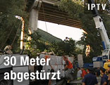 Verunfallter Reisebus
