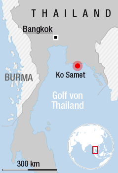 © APA/ORF.at Karte zeigt Ko Samet in Thailand