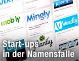 Bildschirm zeigt eine Sammlung von Startup-Logos auf pinterest.com